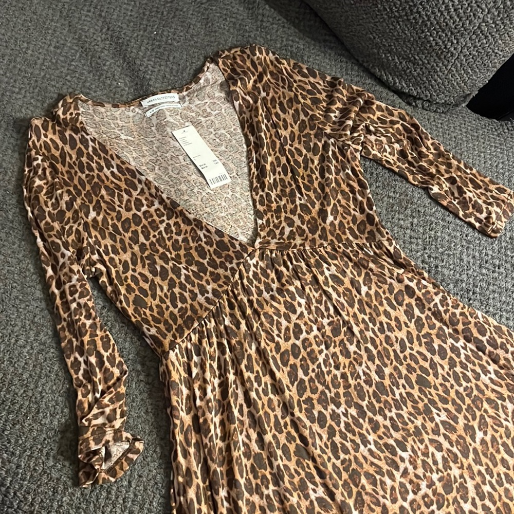 Urban outfitters. Cheetah print dress. Size large with tags